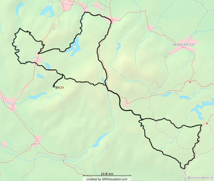 Streckenverlauf (gesperrte Okerseebrücke) Streckenverlauf (gesperrte Okerseebrücke)